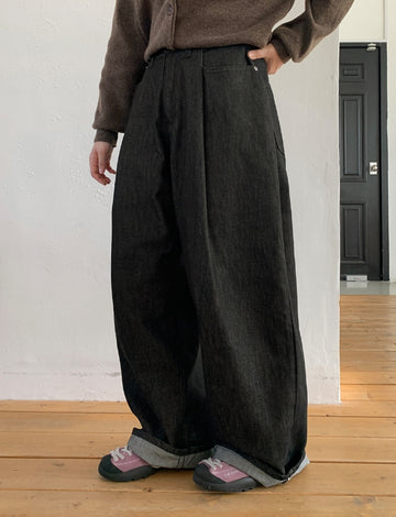 Hoko black blue balloon pants